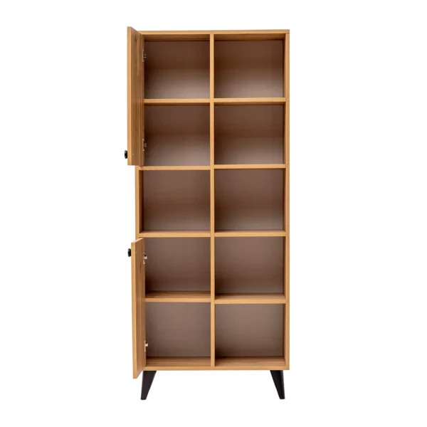 مكتبة لون بني 180*70*32 سم - L104 - الصورة 2