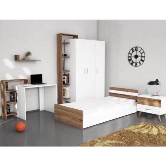 غرفة نوم أطفال أبيض في بني- B1009