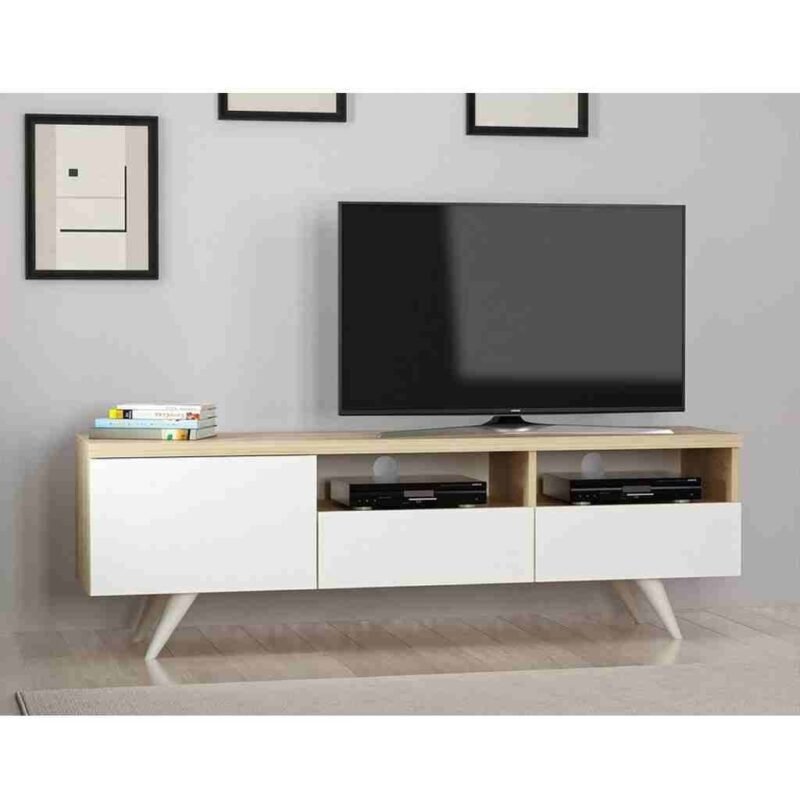 وحدة تلفزيون بيج و أبيض - tv310